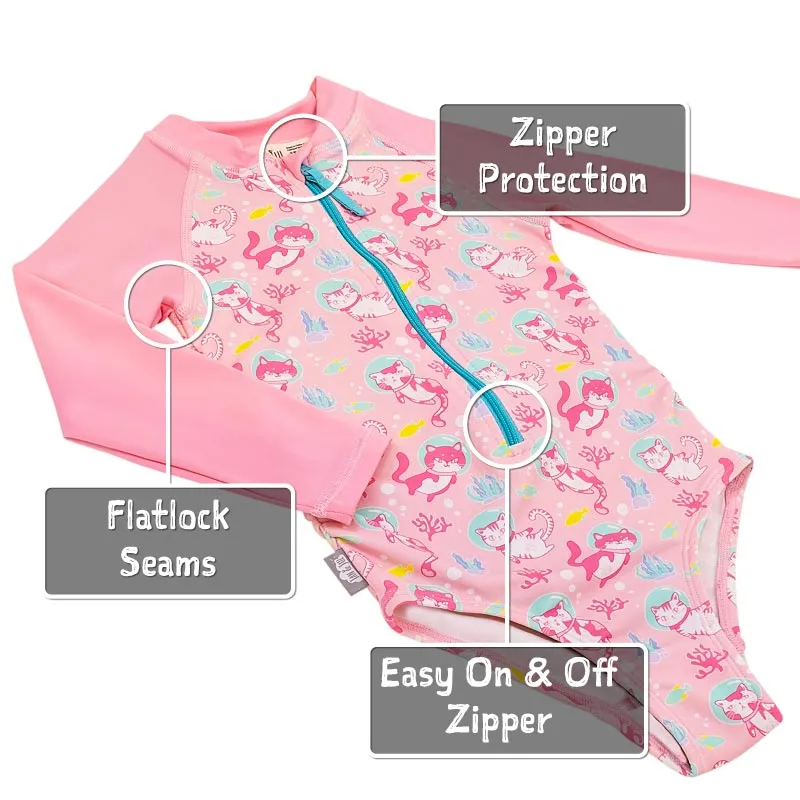 1-Piece UV Swimsuit - Diving Cats - 🇨🇦