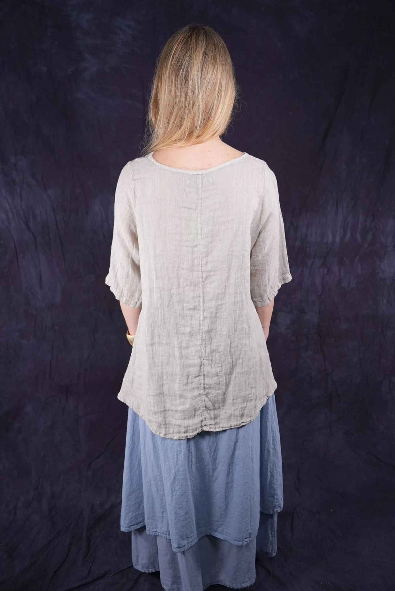 1210 Linen Springtime Top Clouds