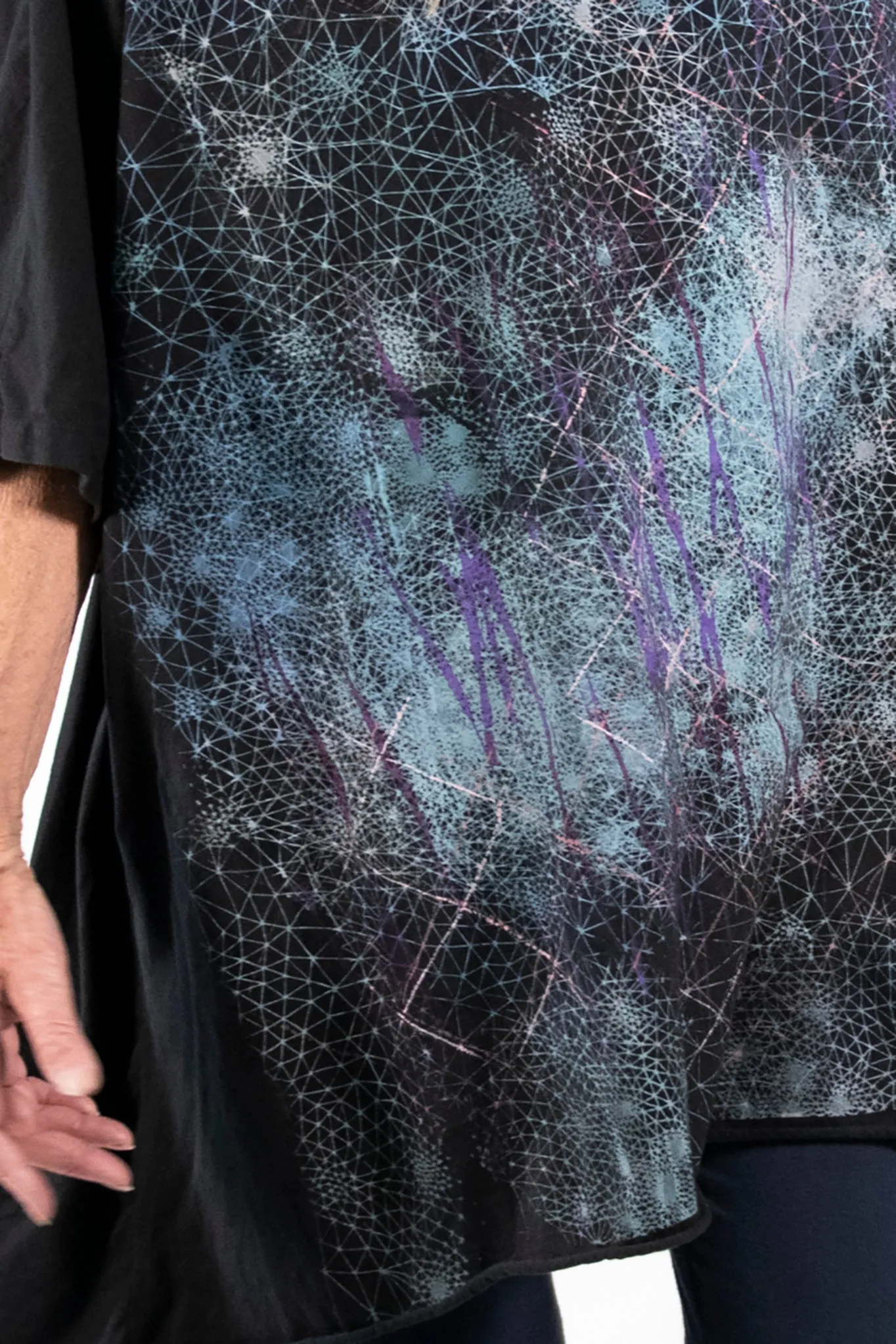 1255 Limited Edition Oversized Tunic Tee-Black-P