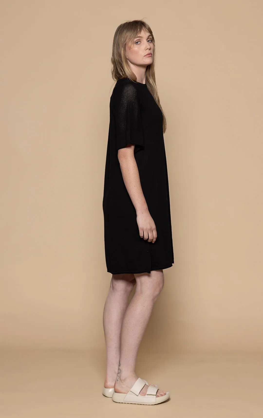 14GG COTTON SILK A-LINE DRESS - CLEARANCE