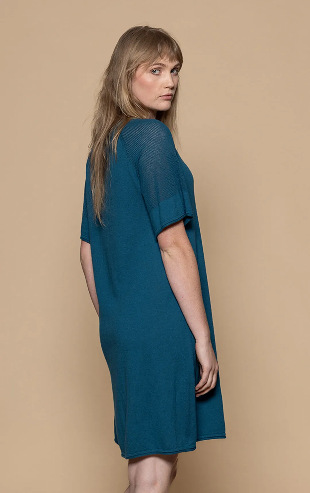14GG COTTON SILK A-LINE DRESS - CLEARANCE