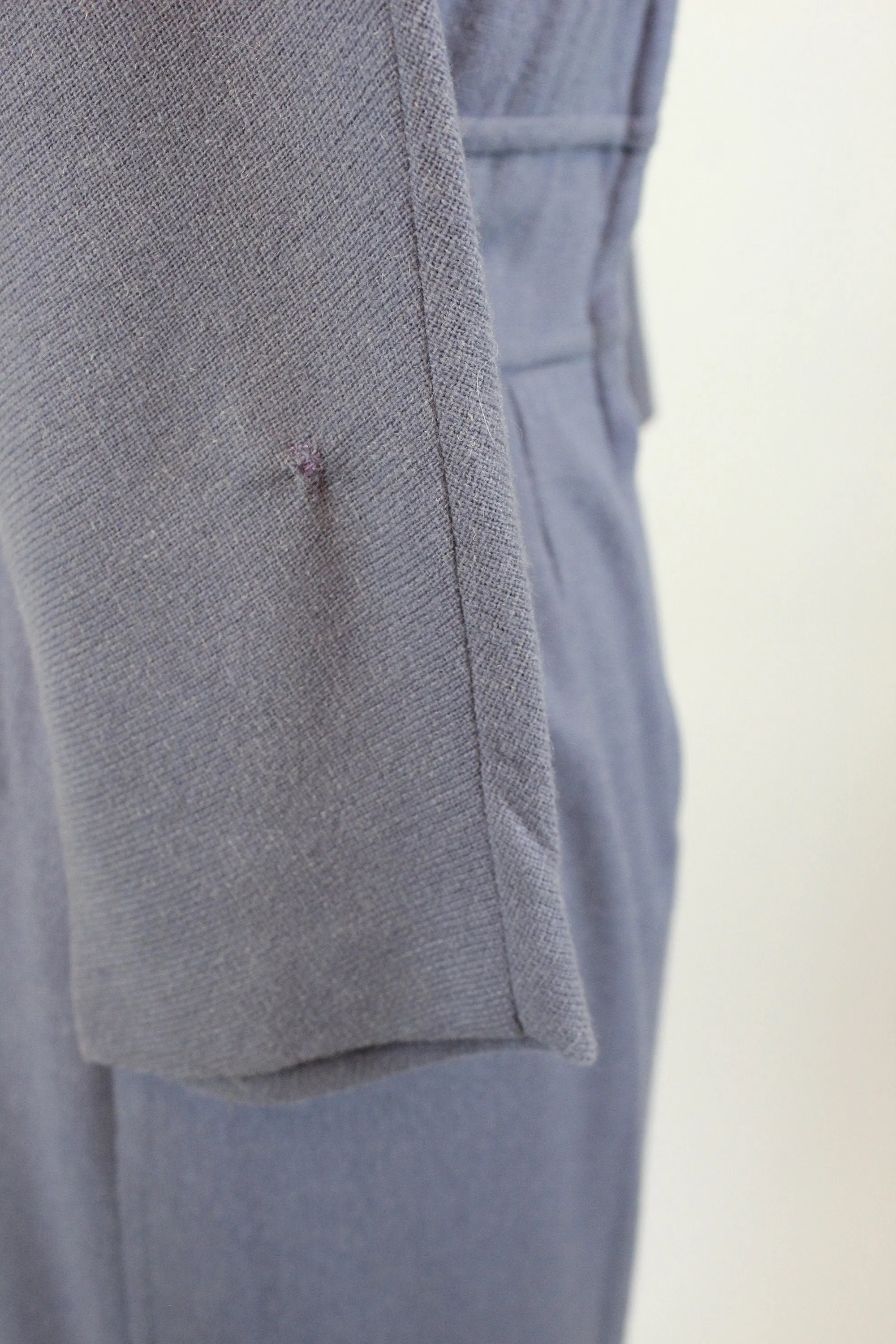 1950s PERIWINKLE wool wiggle dress small | new fall