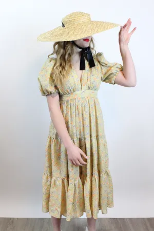 1970s RADLEY Ossie Clark Celia Birtwell print dress xs | new spring