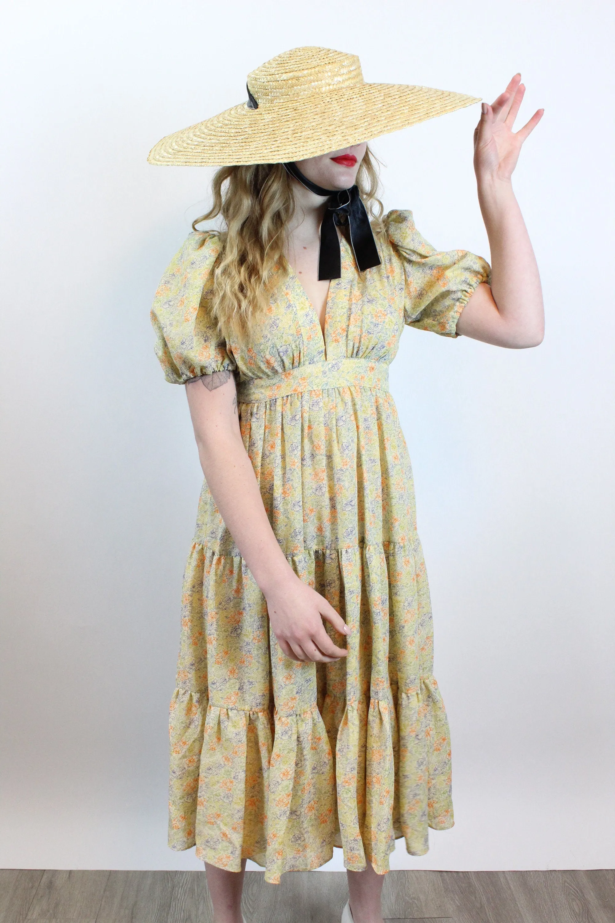 1970s RADLEY Ossie Clark Celia Birtwell print dress xs | new spring