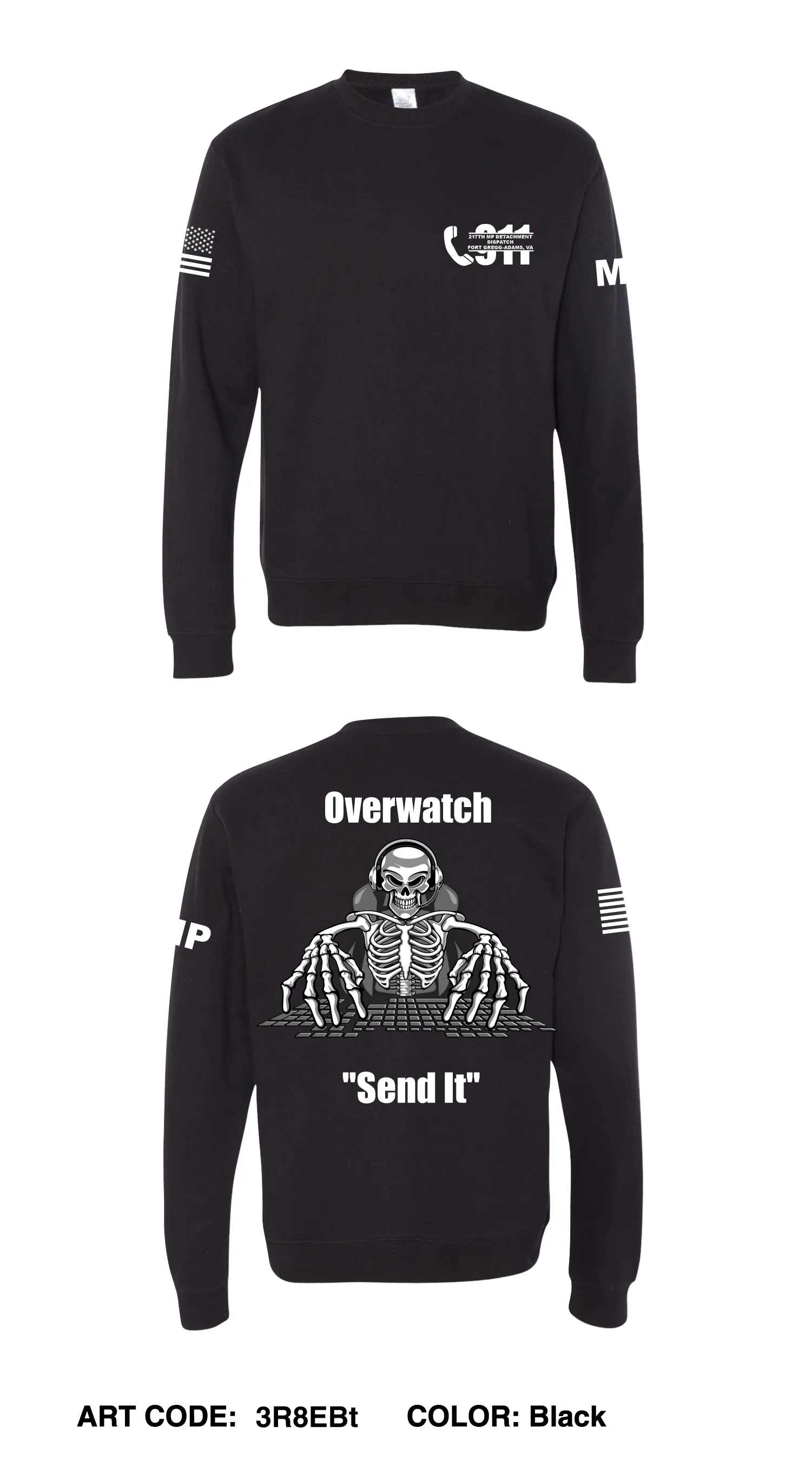 217th MP Keyboard Warriors Comfort Unisex Crewneck Sweatshirt - 3R8EBt