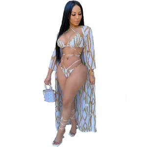 3 piece swimsuit cover up
