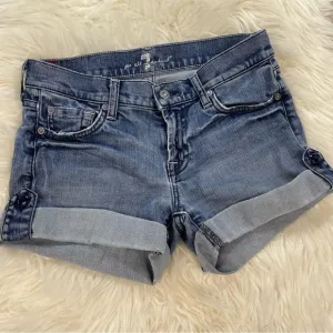 7FAM Cuffed Denim Jean Shorts size 26