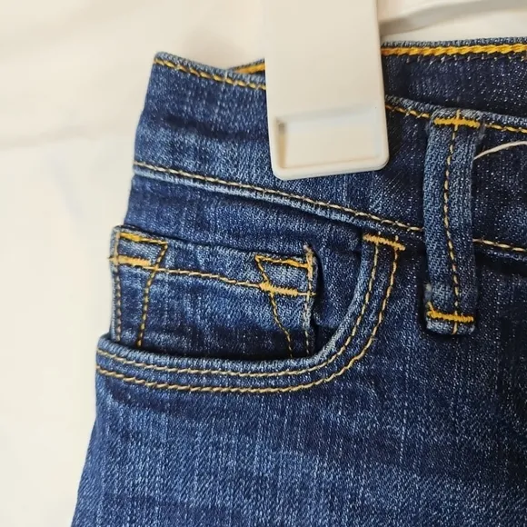 Abercrombie Fitch Distressed High Rise Y2K Micro Mini Shorts Cut Off Denim Size0