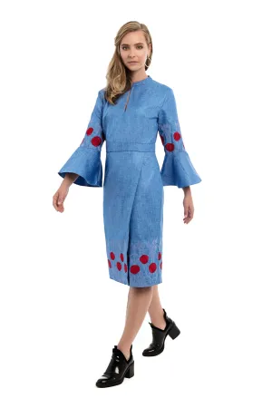 ADOLPHIA Embroidered Dress