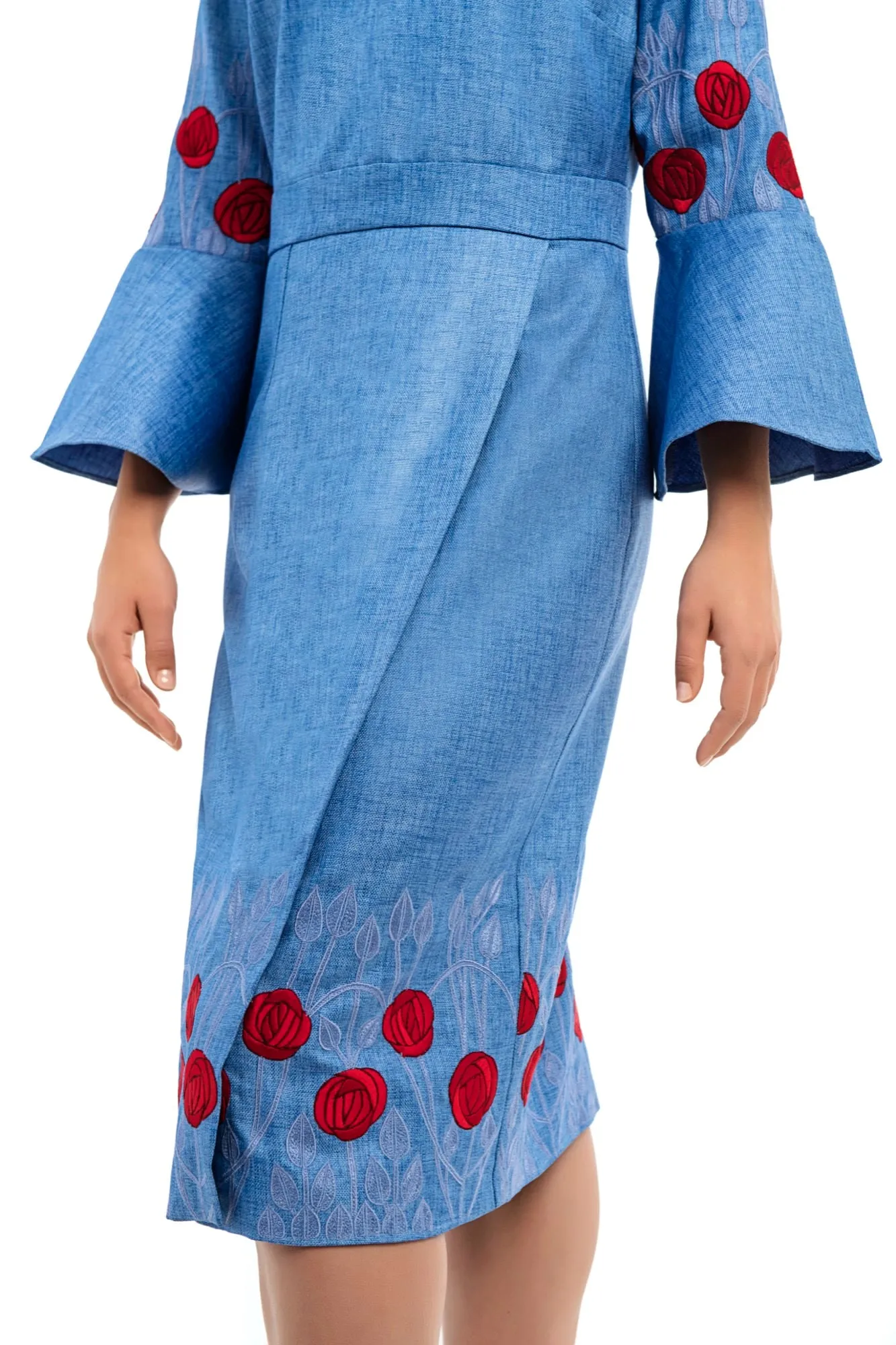 ADOLPHIA Embroidered Dress