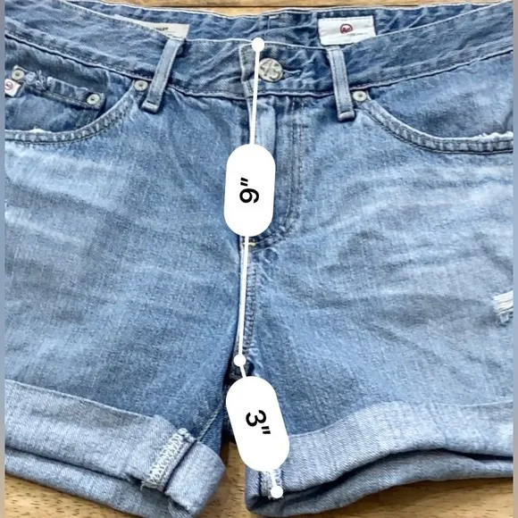 AG Adriano‎ Goldschmied The Hailey Ex Boyfriend Roll Up Women’s Sz 27 Shorts