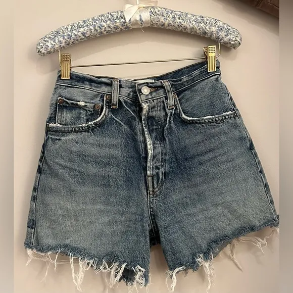 AGOLDE Riley Cutoff Denim Shorts Outsider size 24
