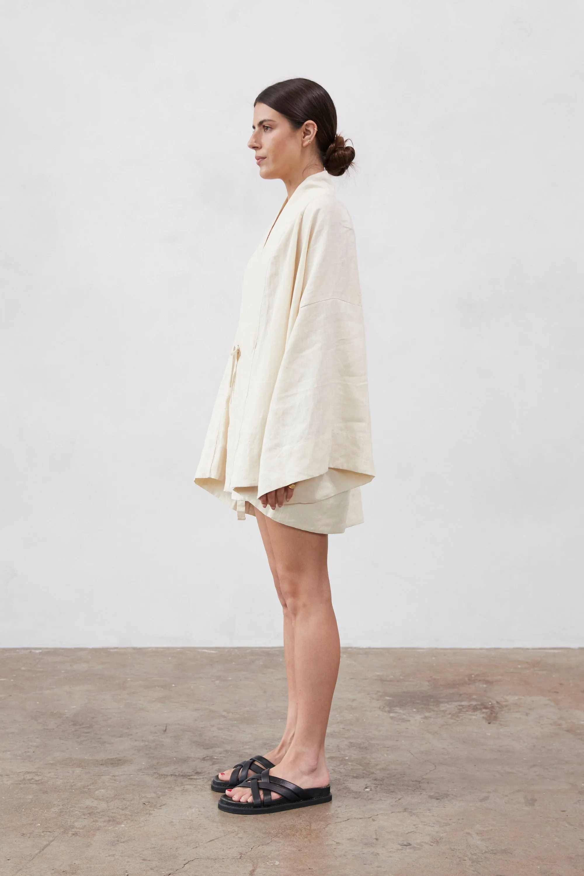 Anya Linen Kimono Shell