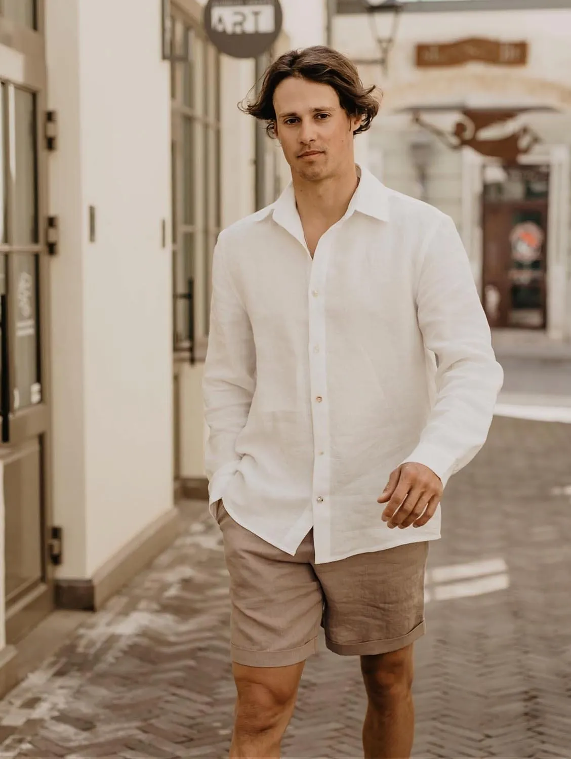 Ares Men's Linen Shorts | Multiple Colours