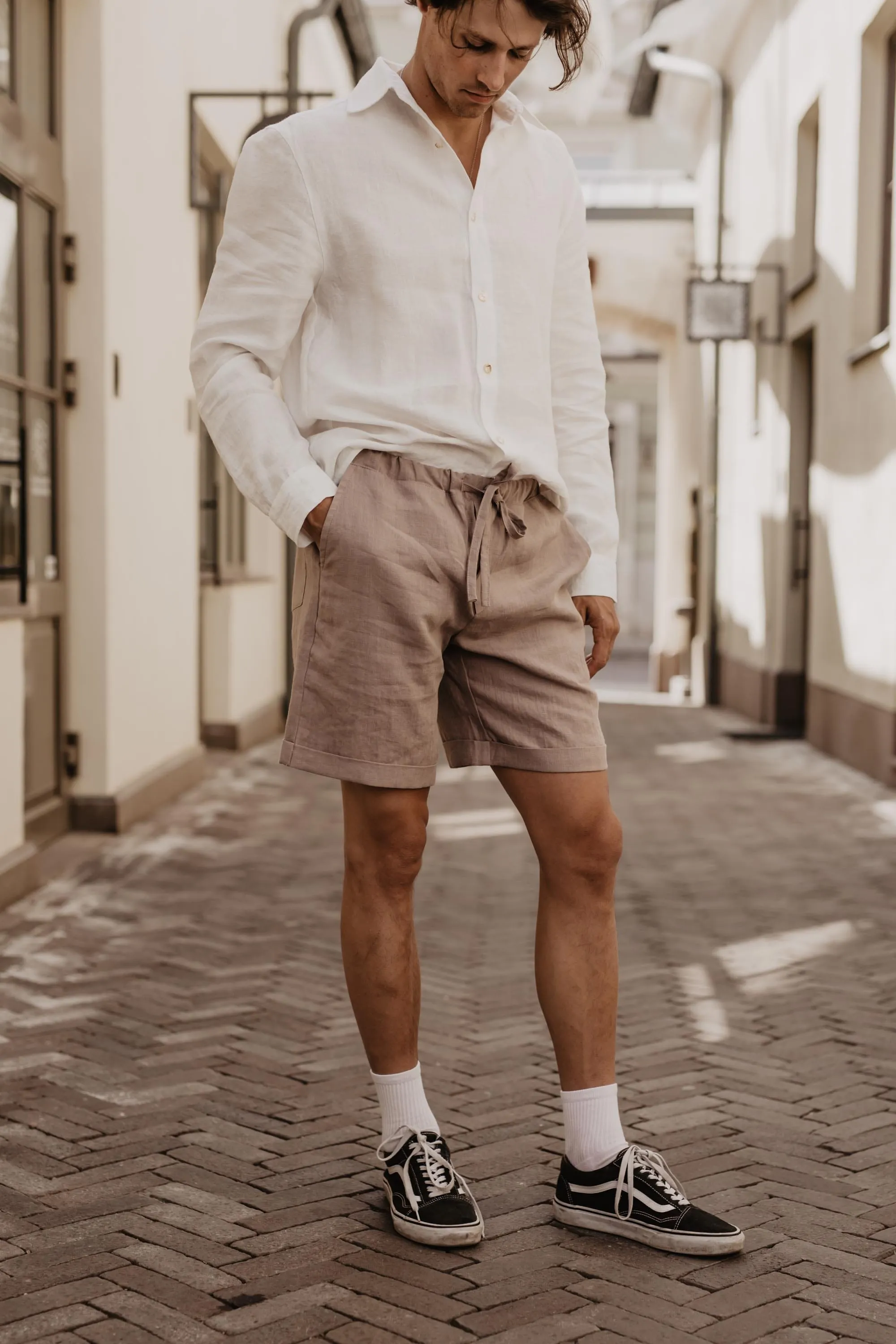 Ares Men's Linen Shorts | Multiple Colours