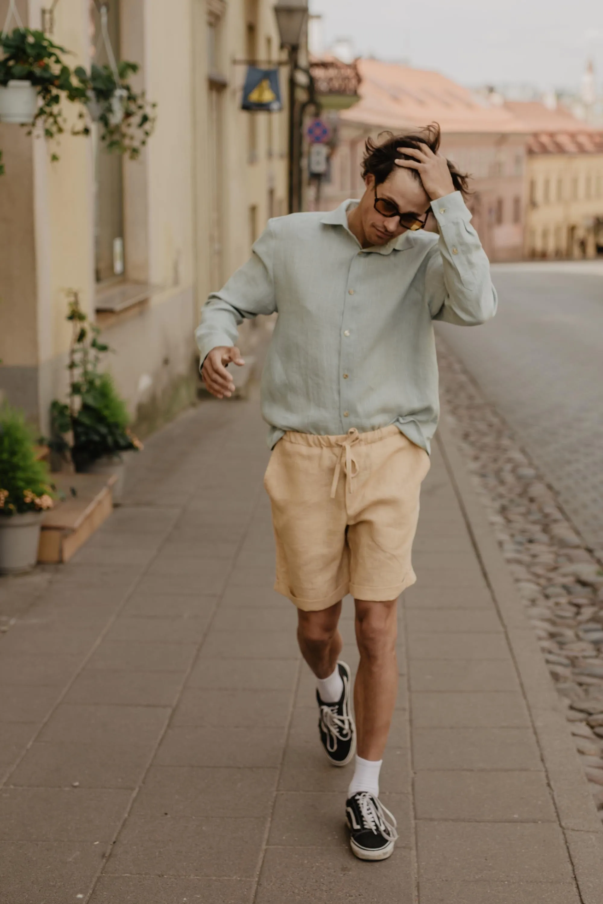 Ares Men's Linen Shorts | Multiple Colours