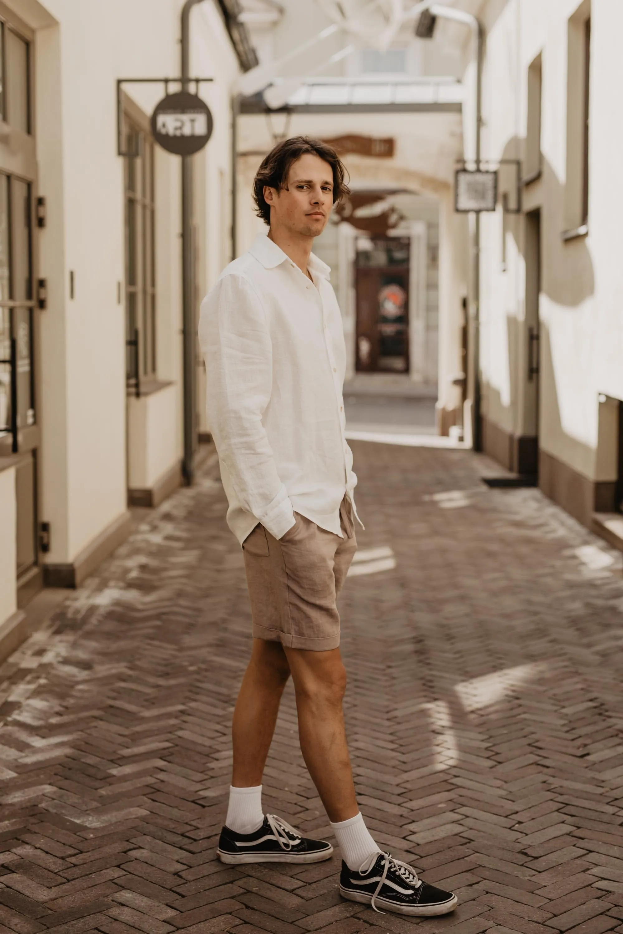 Ares Men's Linen Shorts | Multiple Colours