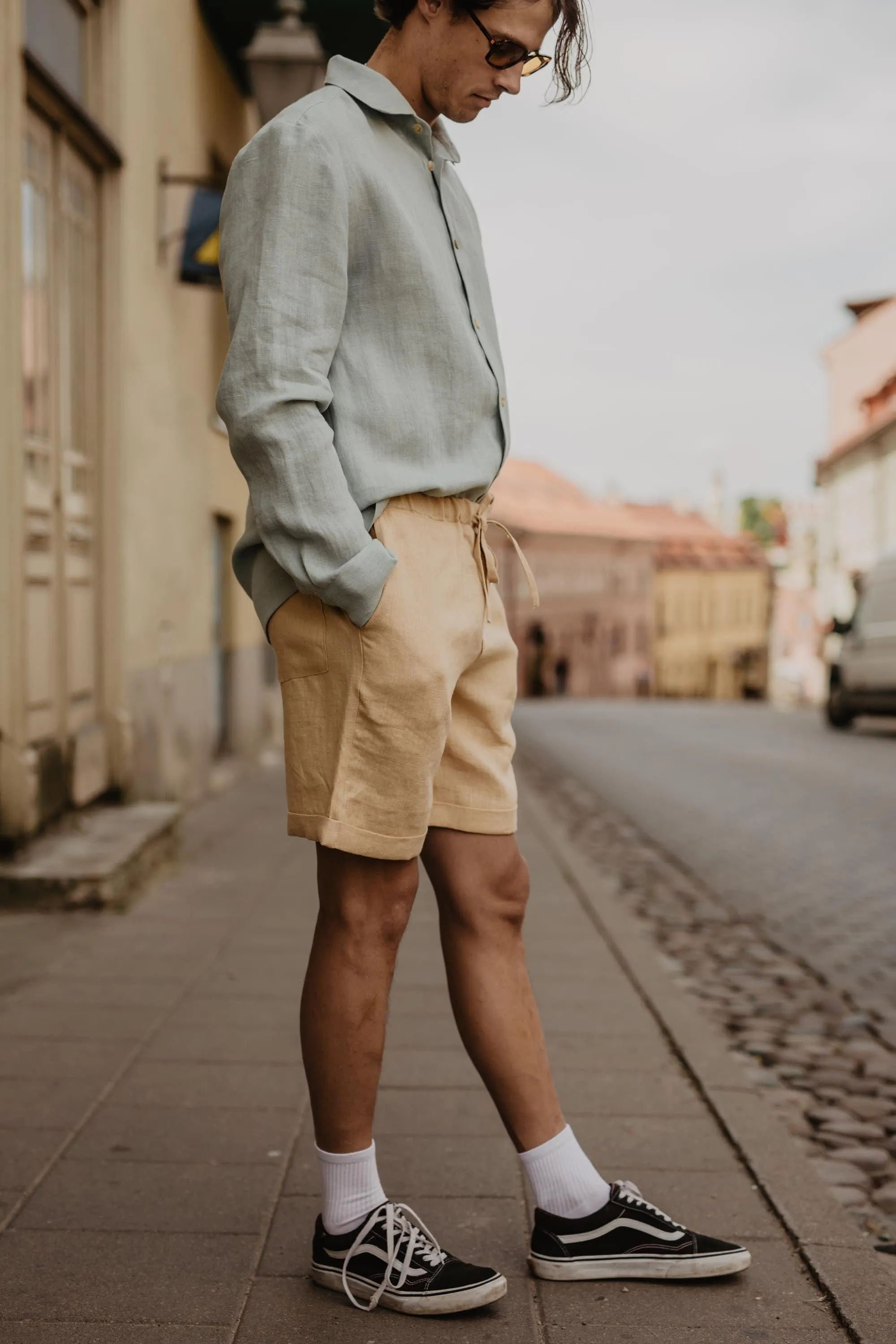 Ares Men's Linen Shorts | Multiple Colours
