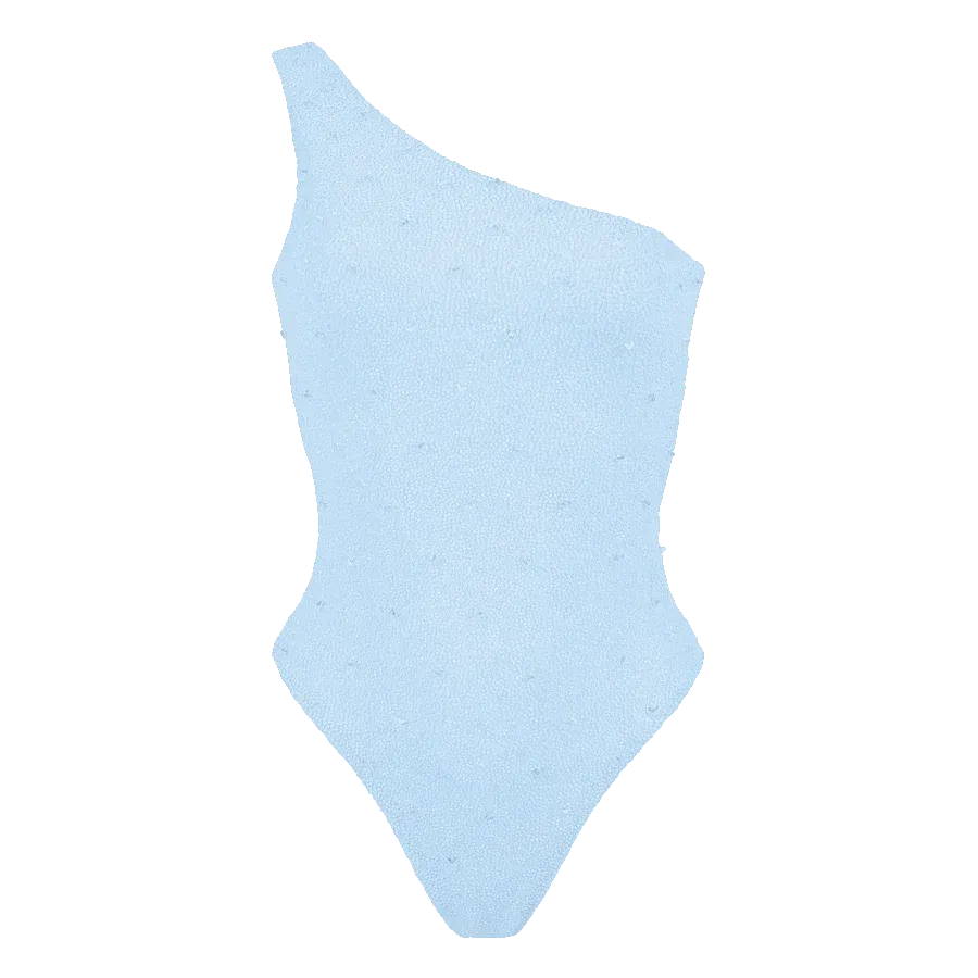 Ariel One Shoulder Beaded Swimsuit
