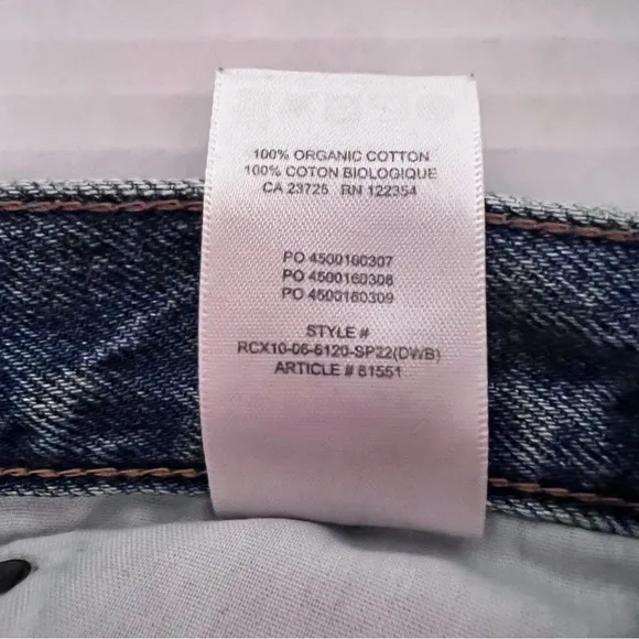 Aritzia Denim Forum The Ex-Boyfriend Hi-Rise Denim Shor 100% cotton EUC