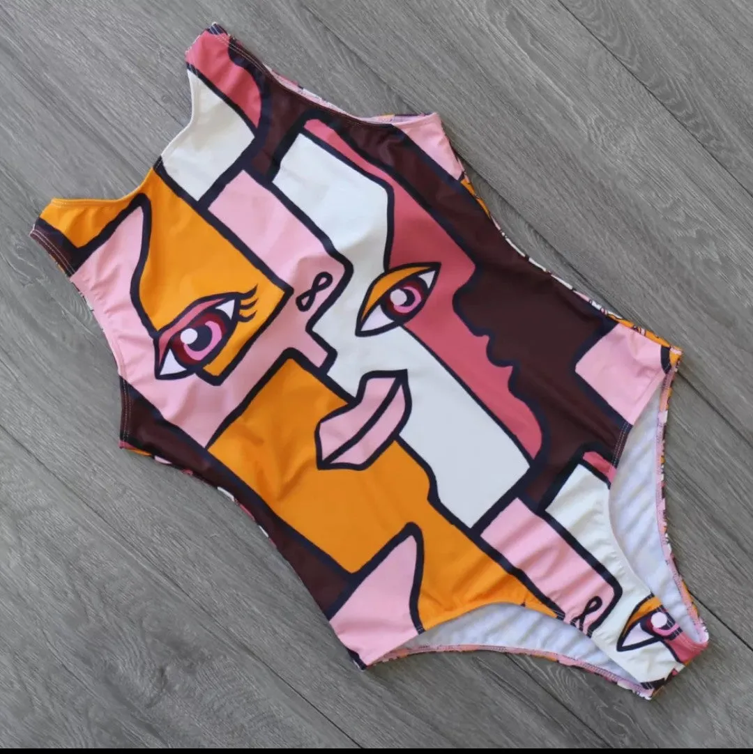Art of Faces Bathing Suit