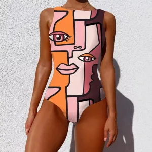 Art of Faces Bathing Suit