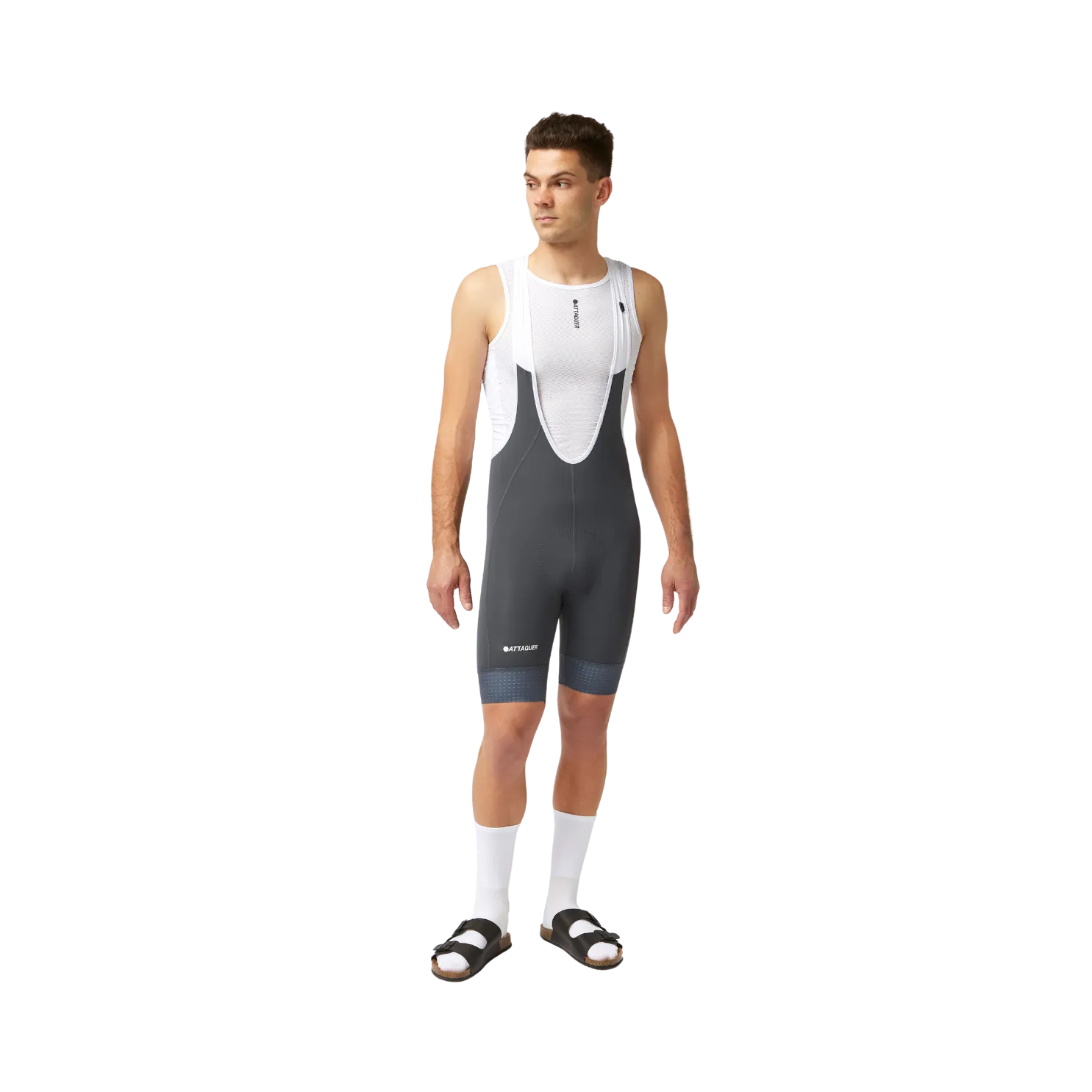 Attaquer A-Line Bib Shorts - Titanium