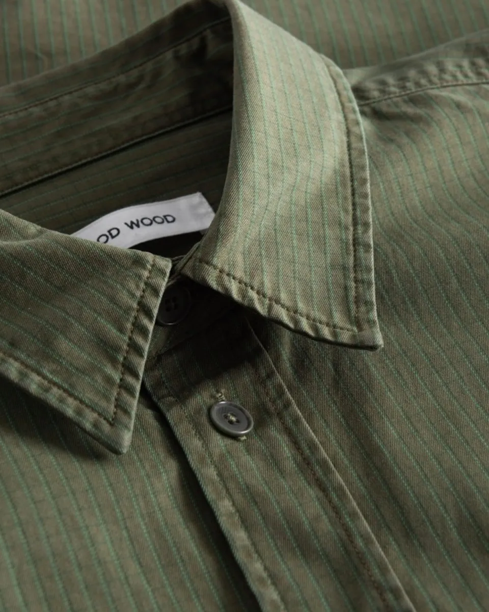 Avenir Crispy Check Shirt - Olive