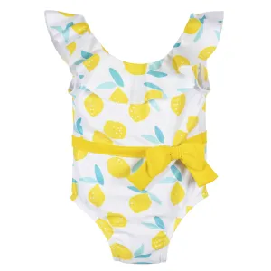 Baby & Toddler Girls UPF 50  Lemon Squeeze One-Piece Swimsuit With Ruffle