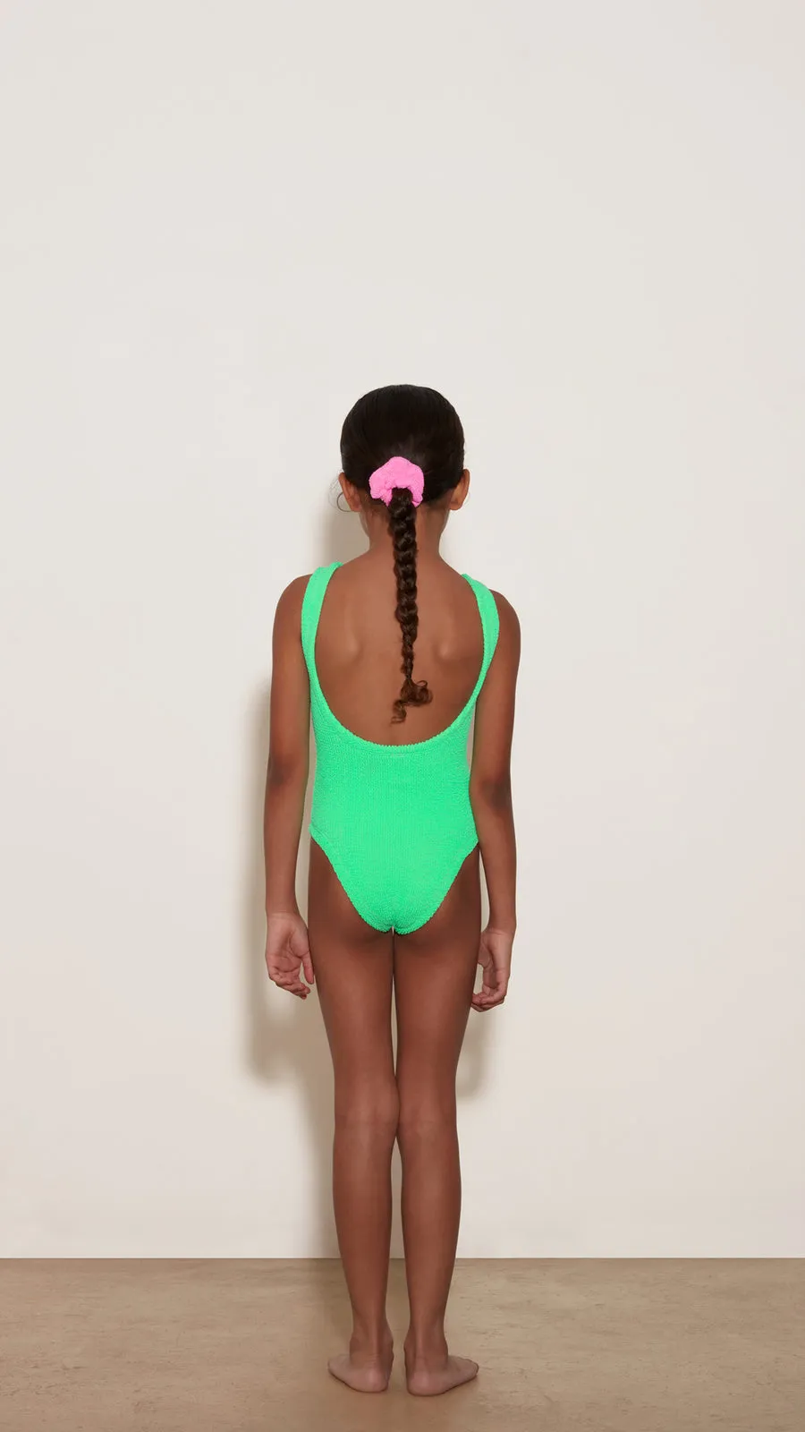 Baby Classic Crinkle Swimsuit - Lime