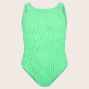 Baby Classic Crinkle Swimsuit - Lime
