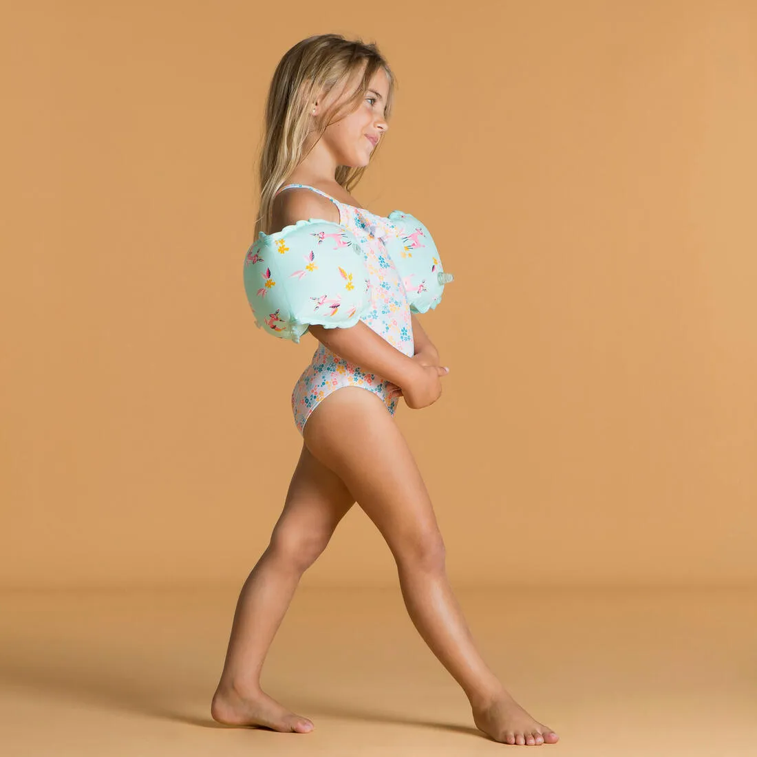 Baby Girls’ One-Piece Swimsuit Print With Ruffles
