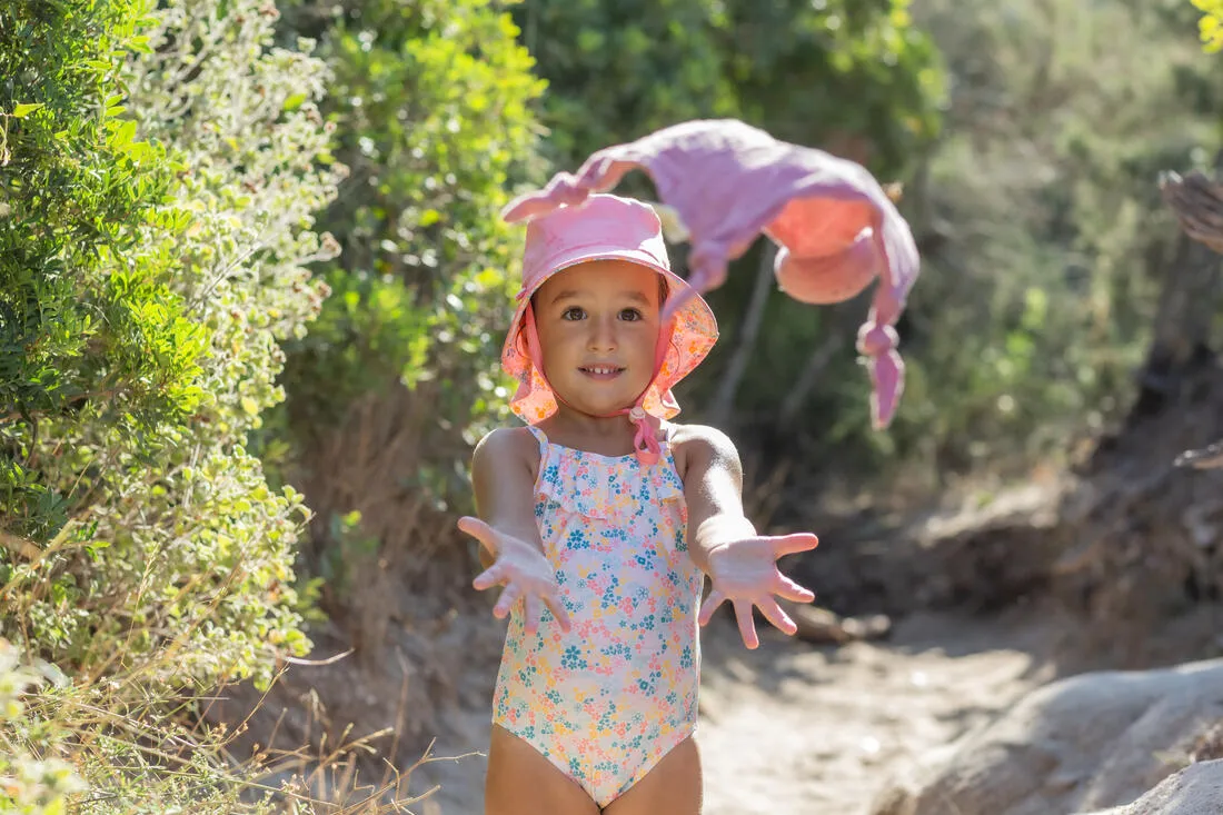 Baby Girls’ One-Piece Swimsuit Print With Ruffles