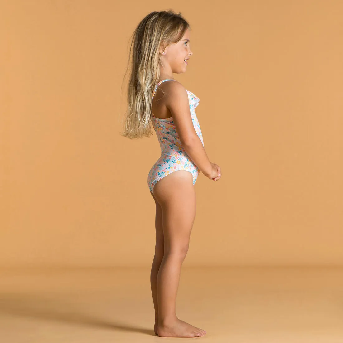 Baby Girls’ One-Piece Swimsuit Print With Ruffles