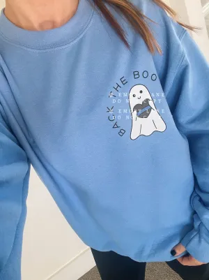 Back The Boo © Pocket Print Unisex Crewneck Sweatshirt // DESTASH DEAL