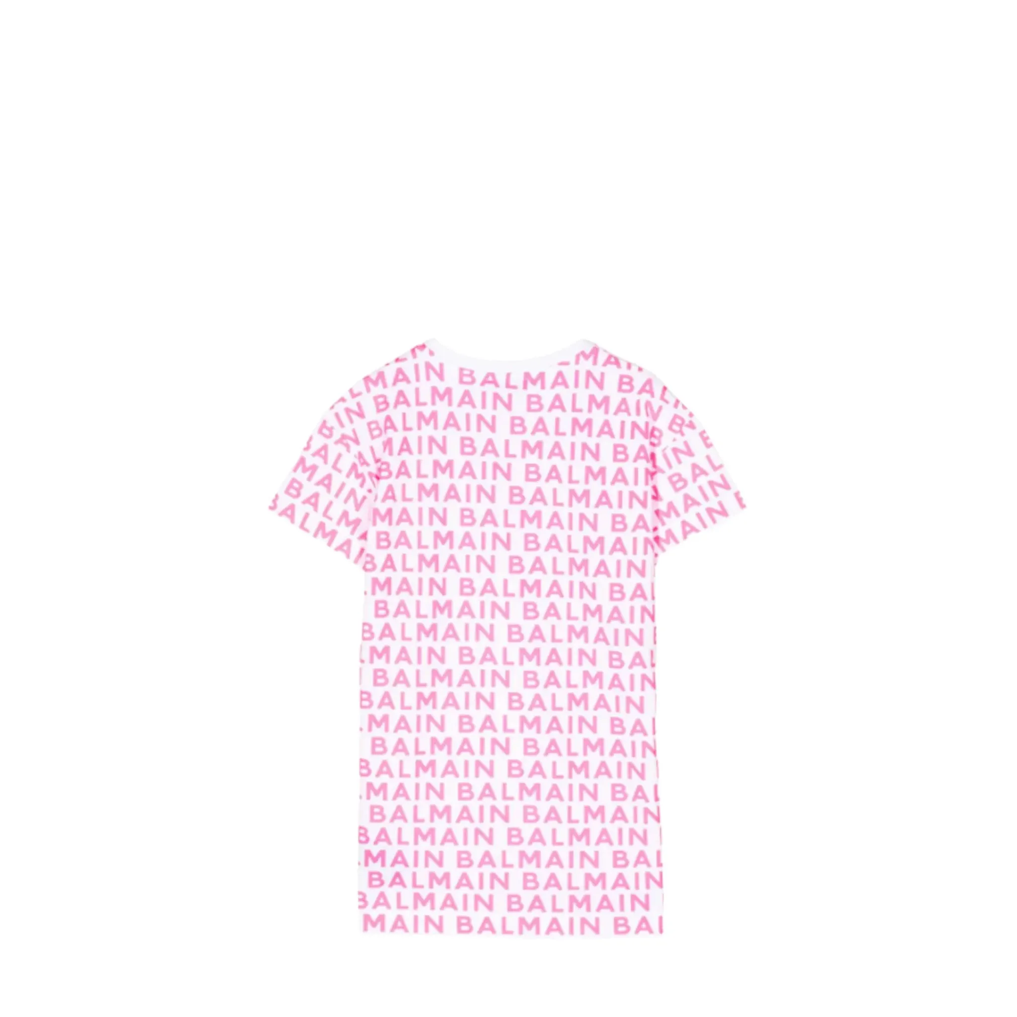 Balmain Kids All-Over Logo Print T-Shirt Dress