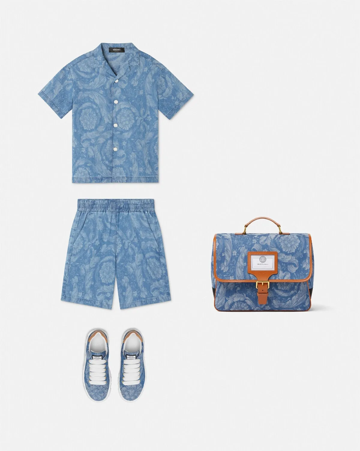 Barocco Chambray Kids Shorts