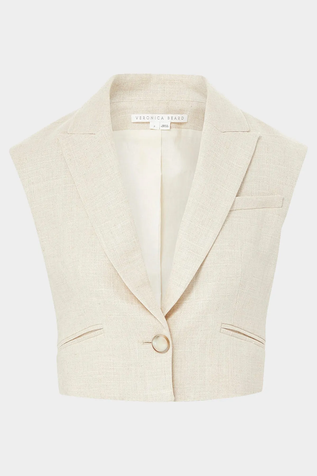 Baxley Metallic-Line Vest in Silver