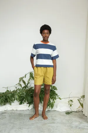 Bay-Sue Organic Cotton Top in Midnight and White Bold Stripe