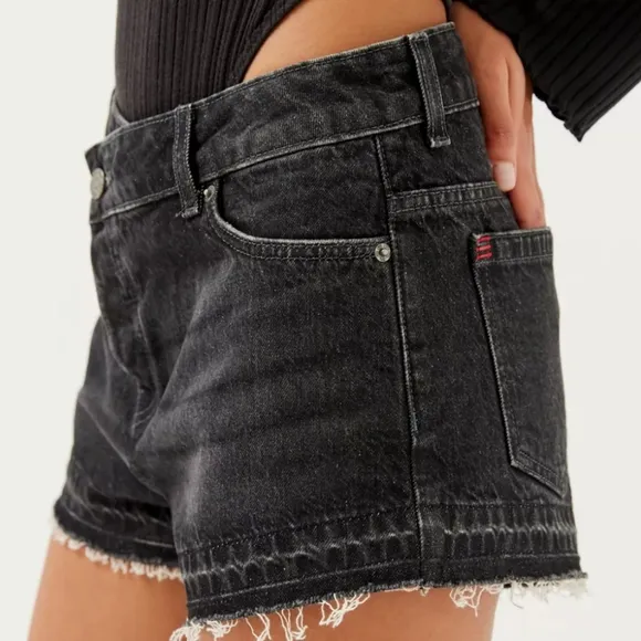 BDG Asymmetrical A-Line Cutoff Denim Short