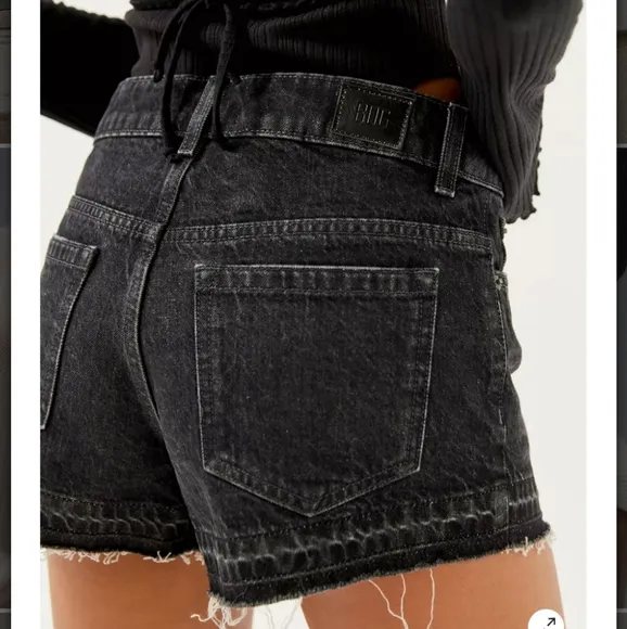 BDG Asymmetrical A-Line Cutoff Denim Short