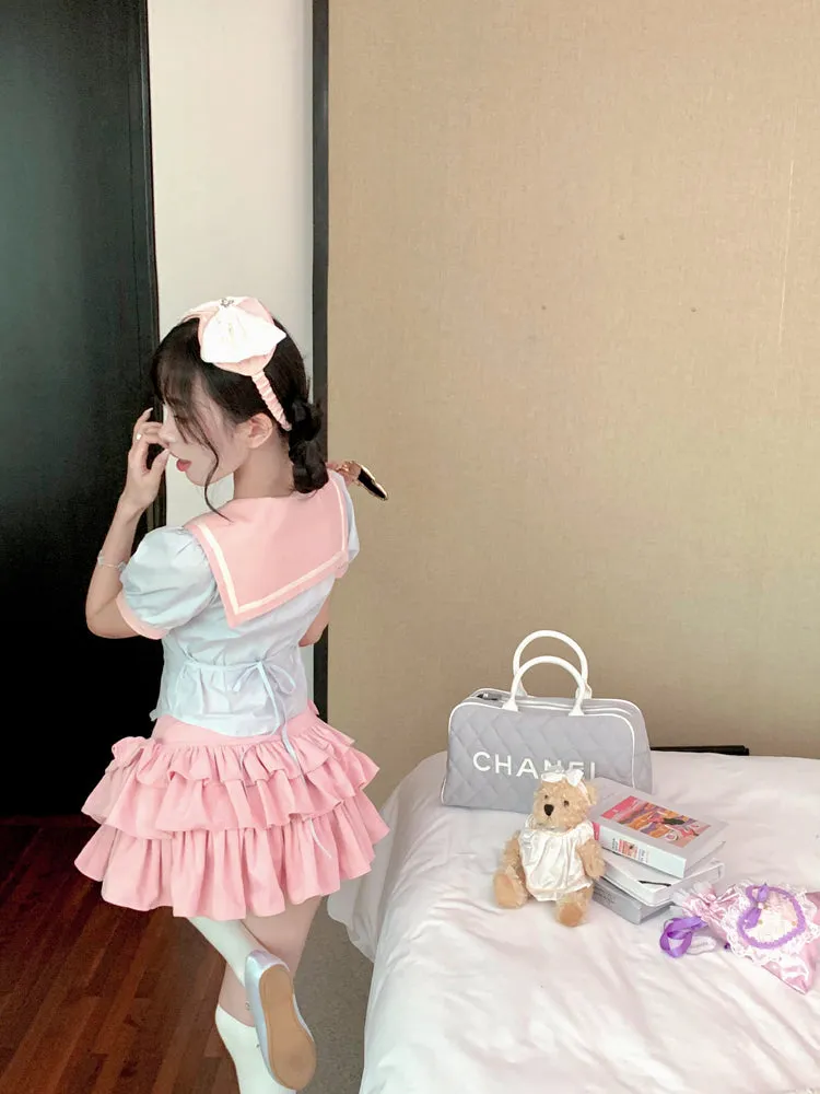 Bear puff sleeve shirt UB98118