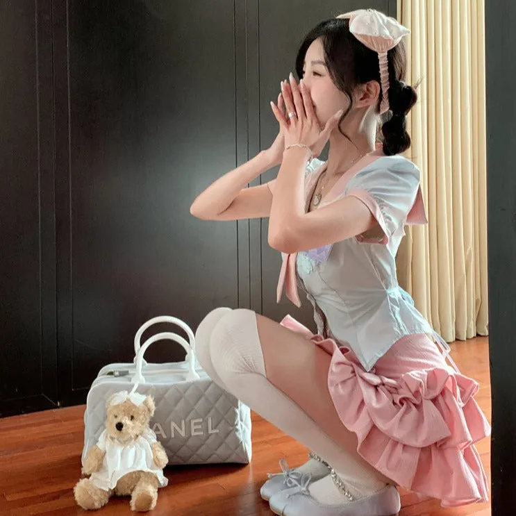 Bear puff sleeve shirt UB98118