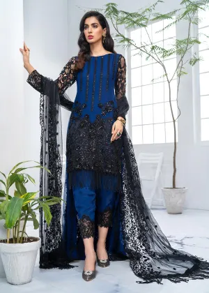 Beautiful Back Tail Frock Chiffon Pakistani Party Dress # CA140