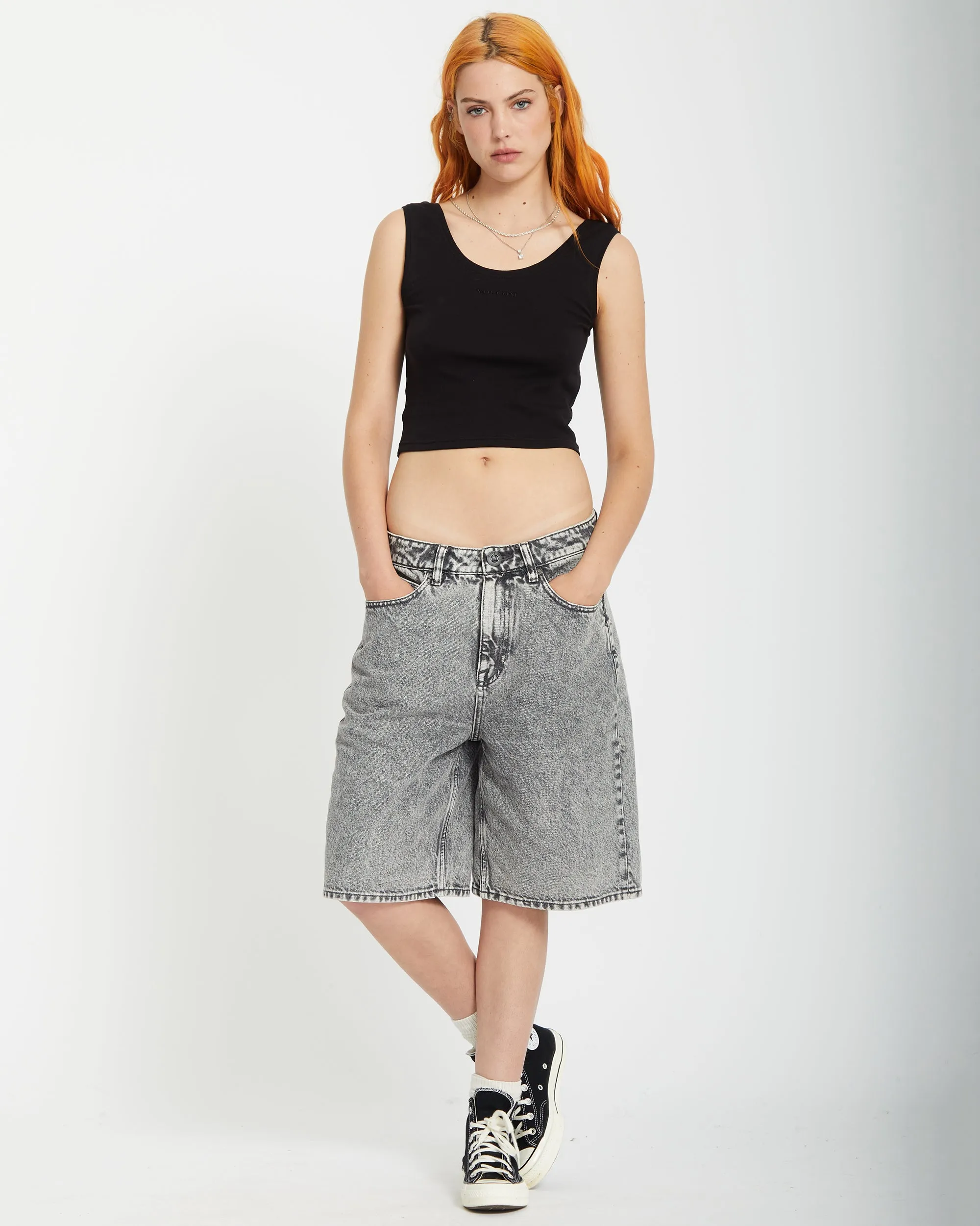Beeggy Denim Short - GREY VINTAGE