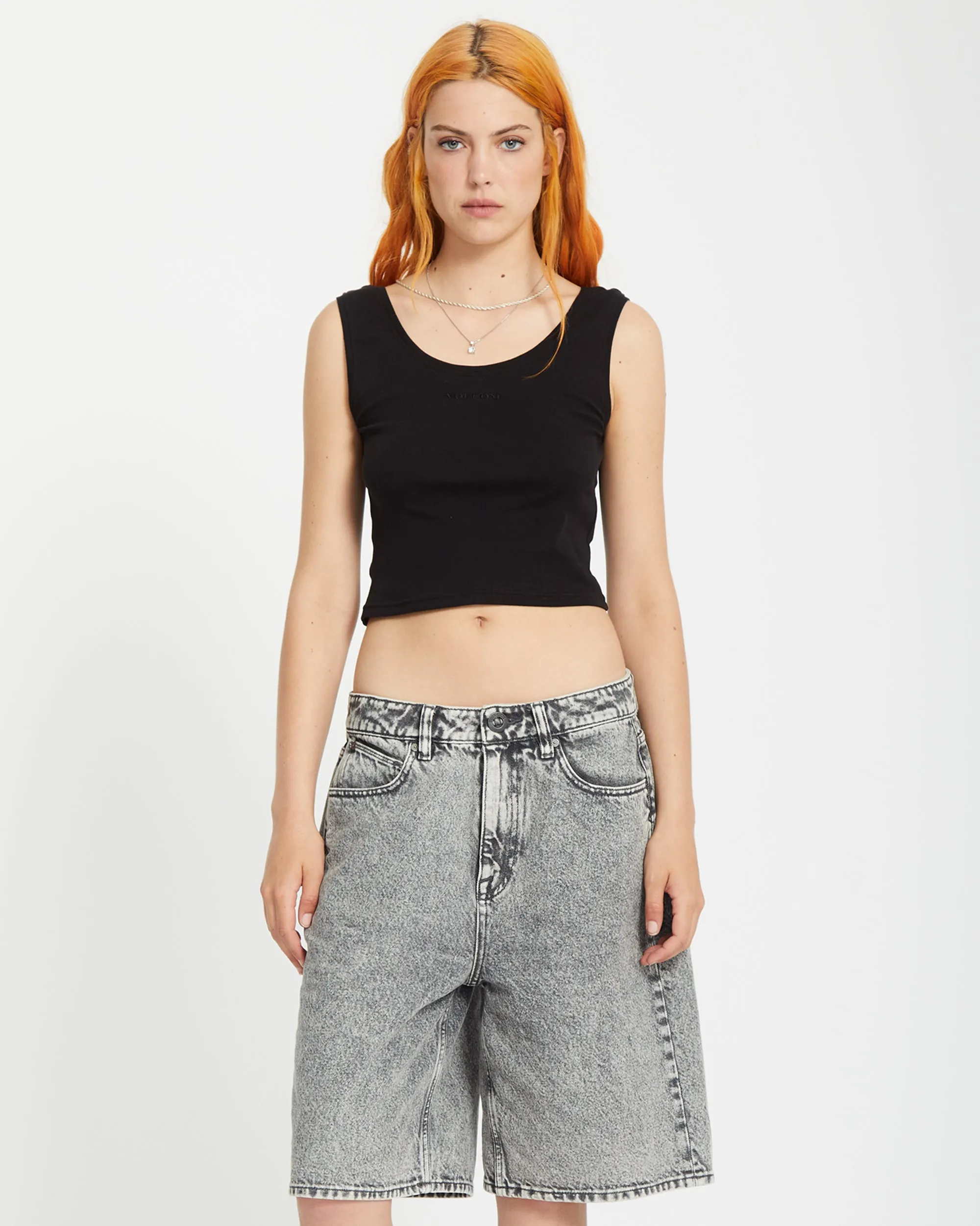 Beeggy Denim Short - GREY VINTAGE