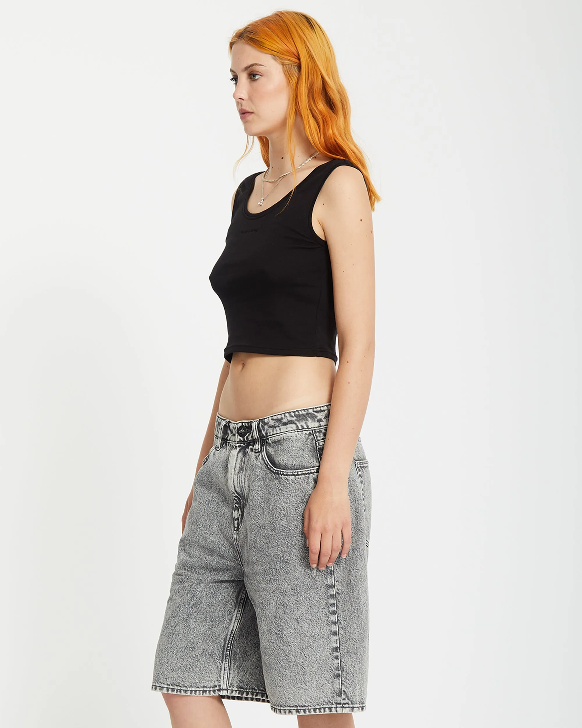 Beeggy Denim Short - GREY VINTAGE