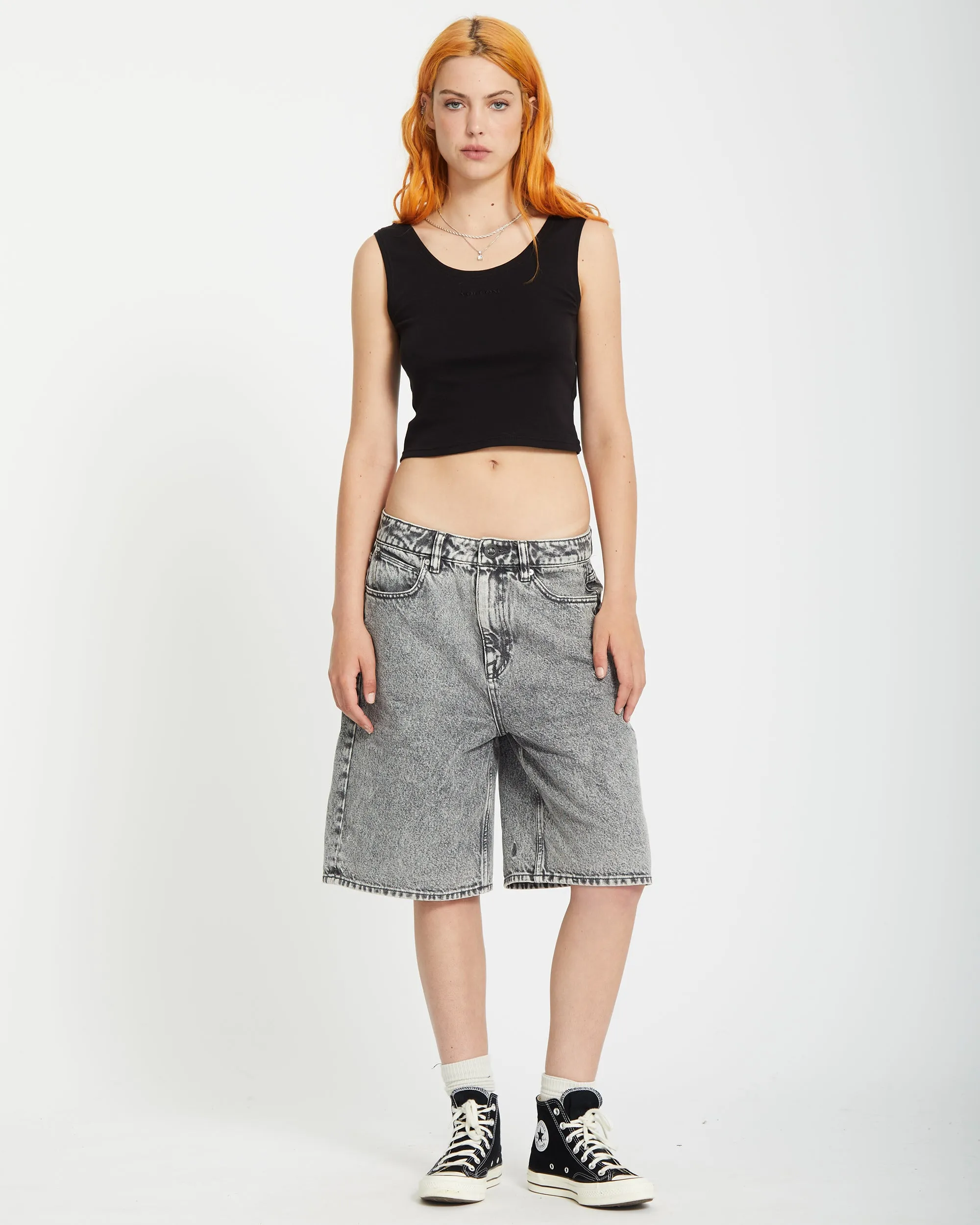 Beeggy Denim Short - GREY VINTAGE