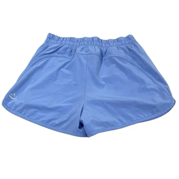 Beyond Yoga In Stride Line Shorts In Flower Blue  Size S