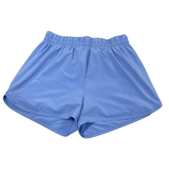 Beyond Yoga In Stride Line Shorts In Flower Blue  Size S